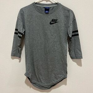 Nike women just do it 3/4 sleeve top shirt XS